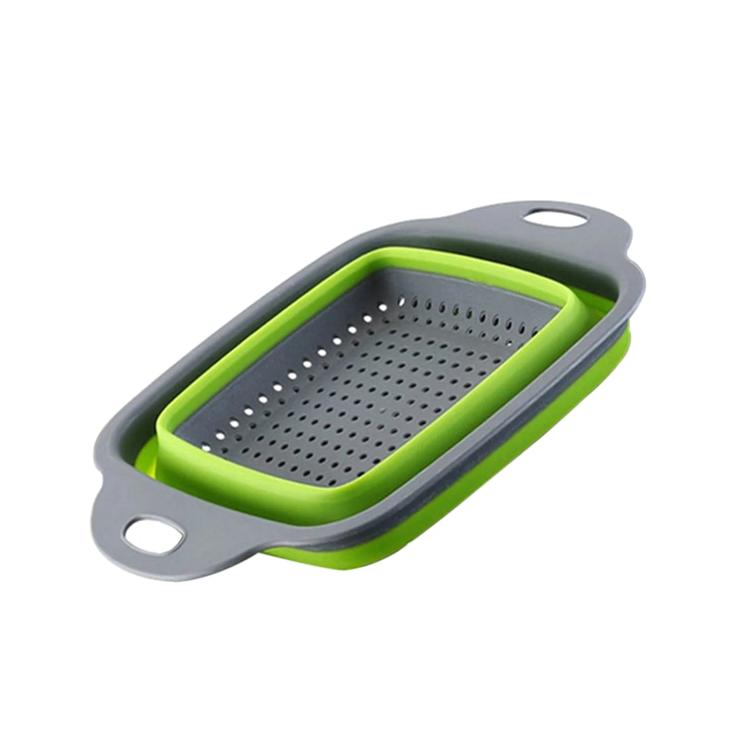 Silicone Square Plastic Folding Collapsible Durable Kitchen Sink Dish Rack - Image 4