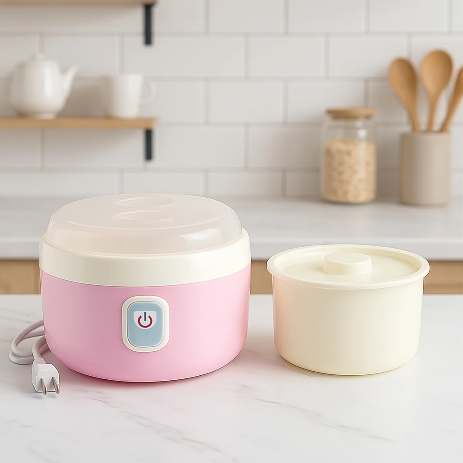Yogurt Maker Machine, Plastic Container Electric Yogurt Maker - Image 3
