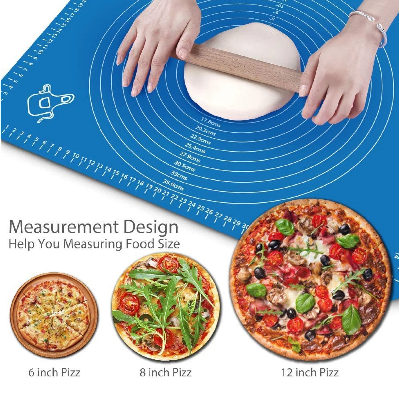 Mat, Rolling Mat Silicone Baking Mat Fondant Mat Sheet Chapati - Image 2