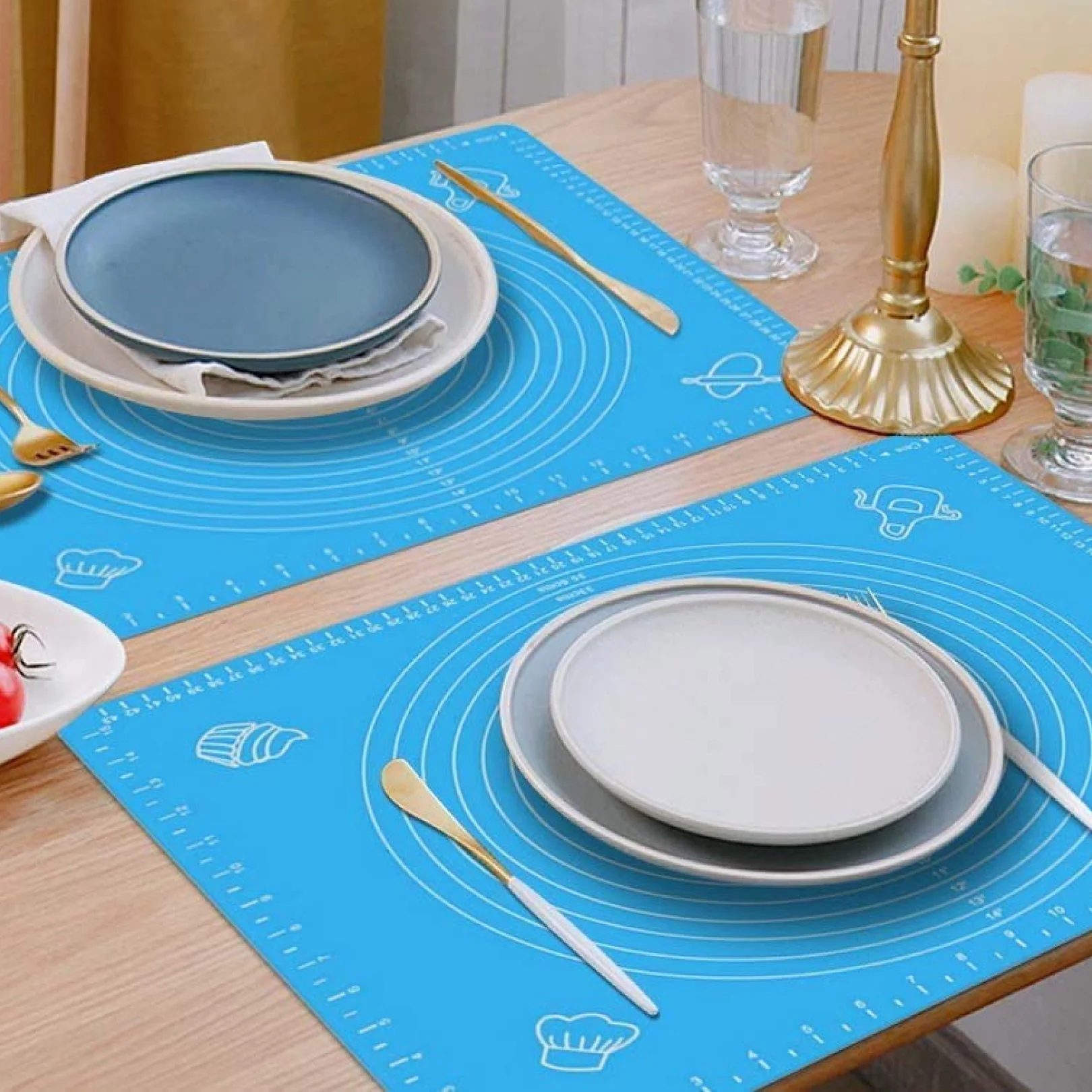Mat, Rolling Mat Silicone Baking Mat Fondant Mat Sheet Chapati - Image 5