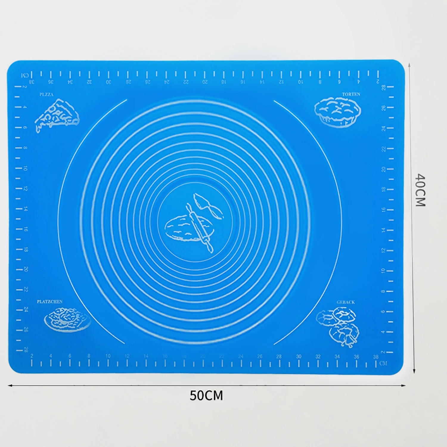 Mat, Rolling Mat Silicone Baking Mat Fondant Mat Sheet Chapati - Image 9