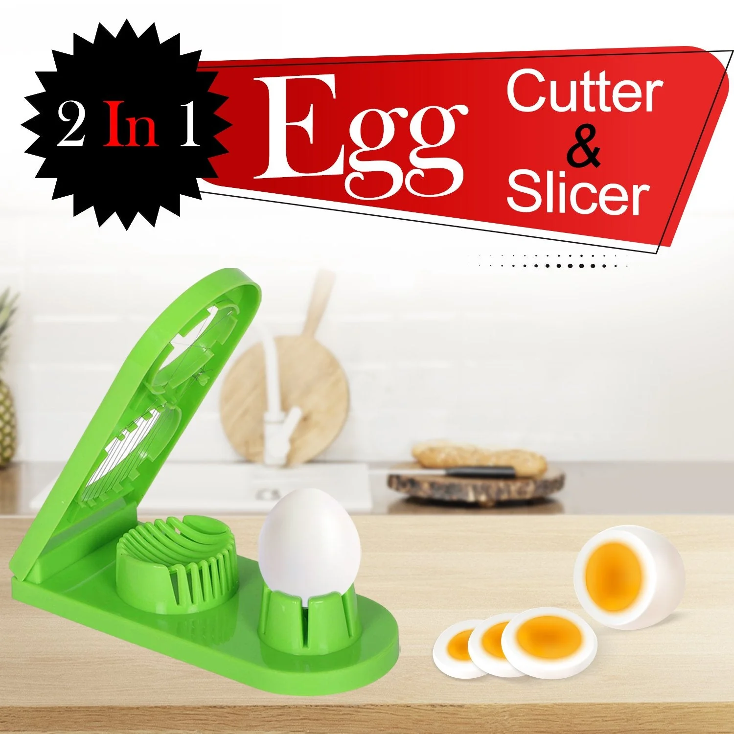 Multi-Segment 2 in 1 Egg Cutter / Slicer - Image 4