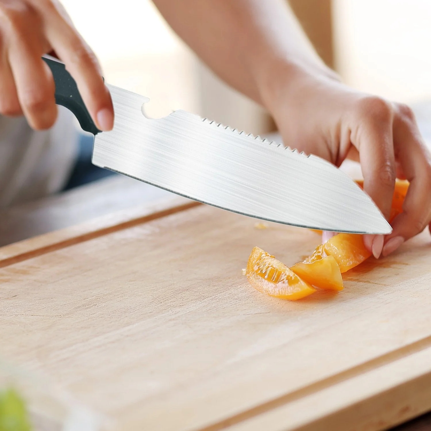 Stainless Kitchen Tool Set – Butcher Knife, Standard Knife, Peeler & Scissor (4 Pcs) - Image 3