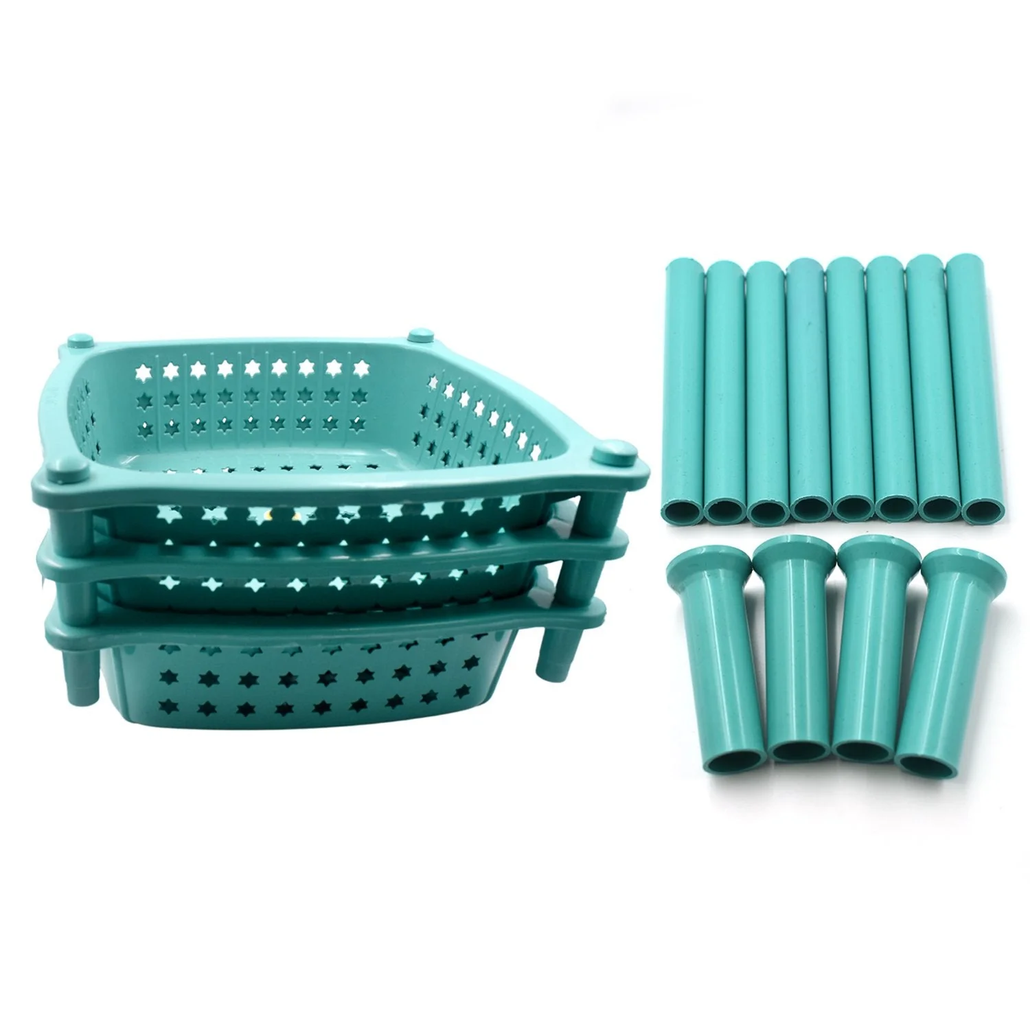 3 layer round Kitchen Trolley Basket ( MOQ :- 6 Pc) - Image 5