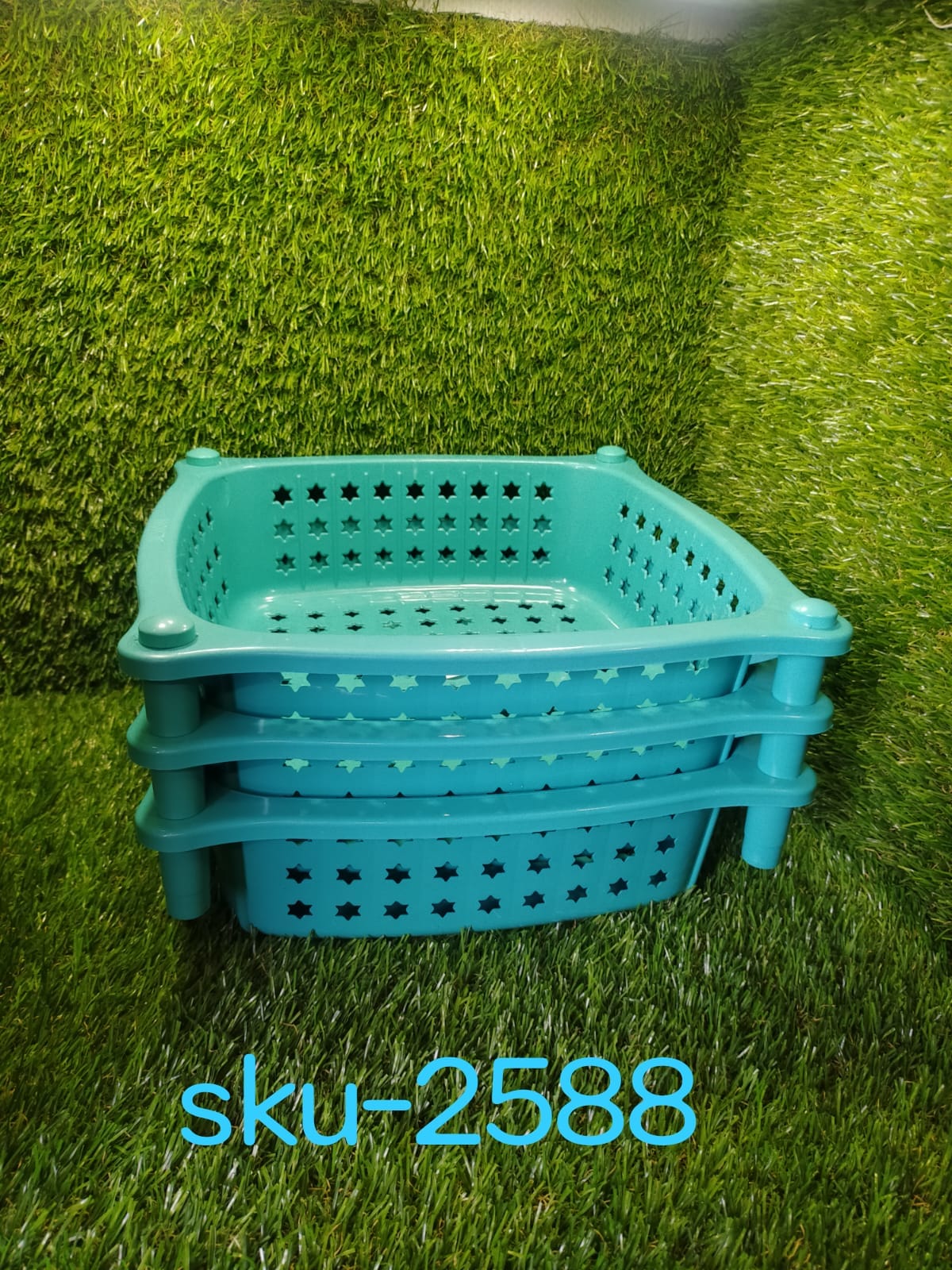 3 layer round Kitchen Trolley Basket ( MOQ :- 6 Pc) - Image 8