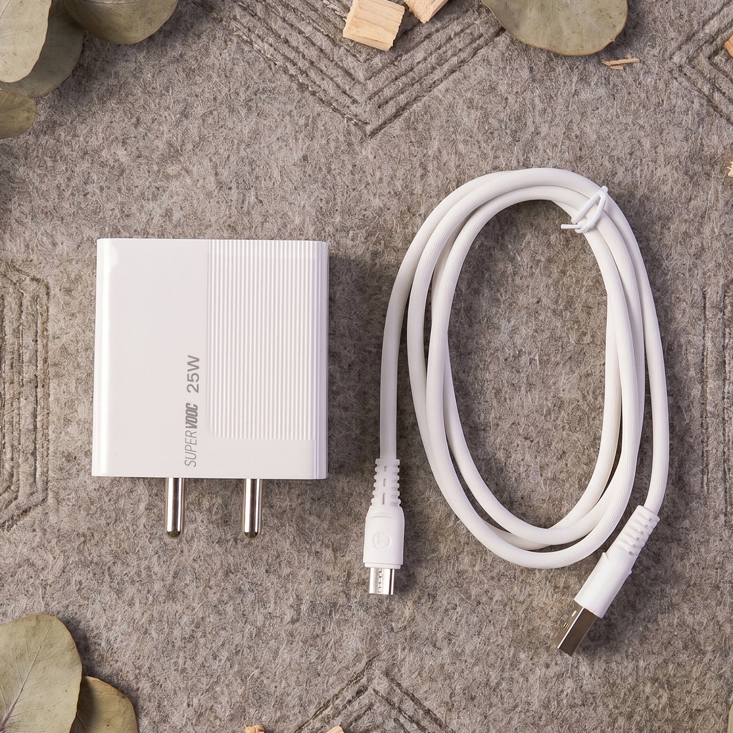25W High Speed Single USB Fast Wall Charger Adapter with Micro USB Cable - Image 3