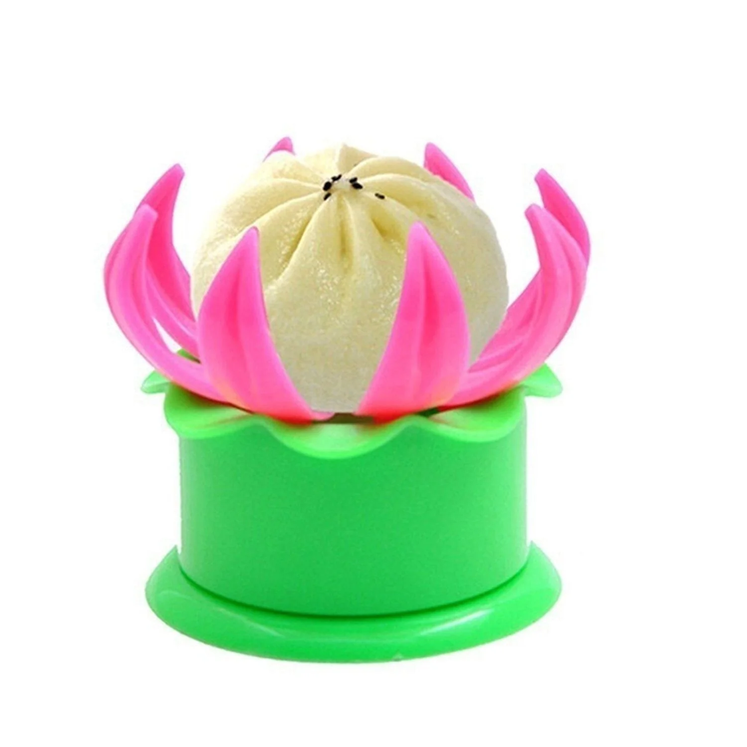 Momos Maker Plastic Mold with Filling Spoon Steamed Bun Dumpling Maker Cooking Tool - Image 4