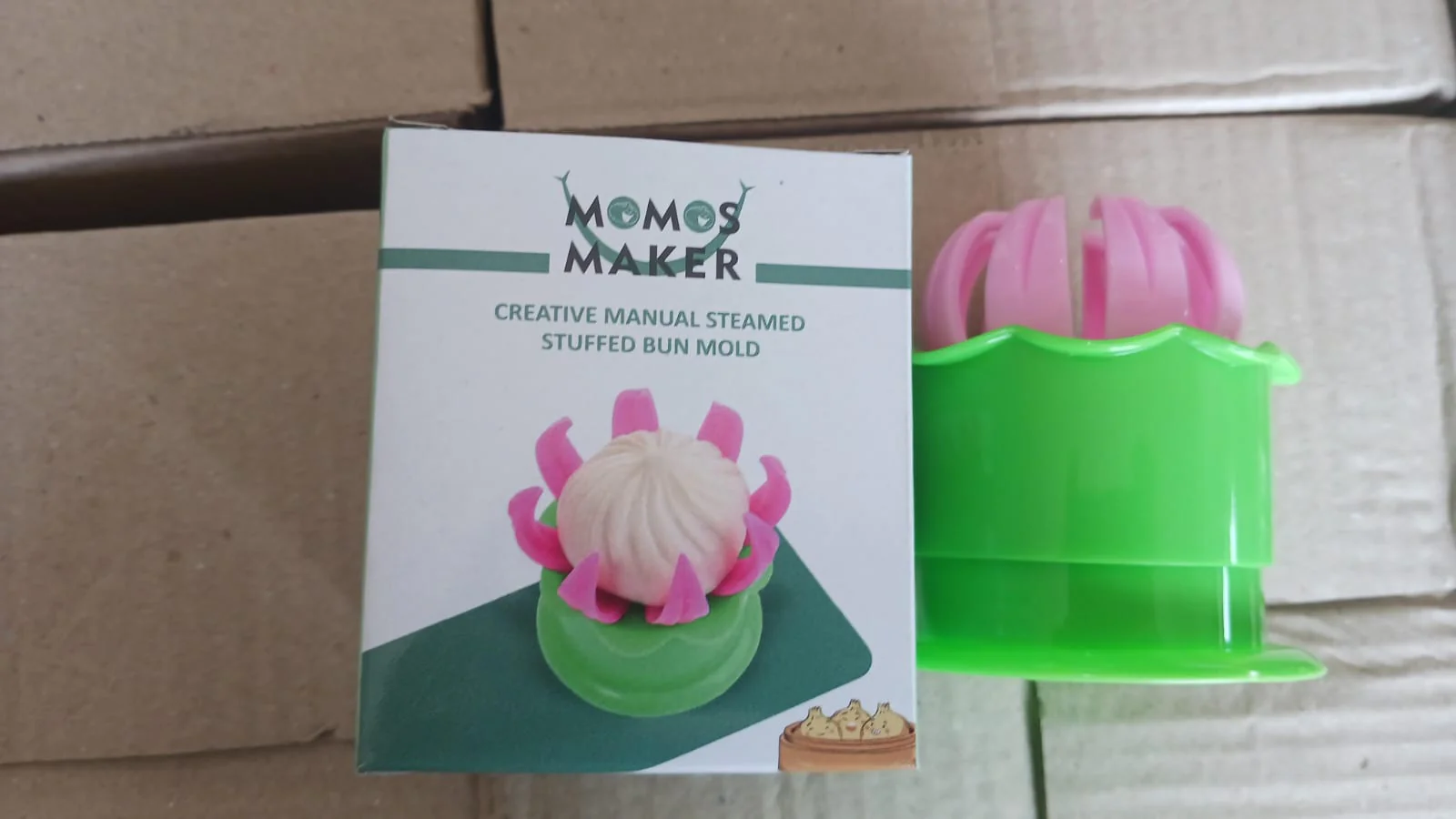 Momos Maker Plastic Mold with Filling Spoon Steamed Bun Dumpling Maker Cooking Tool - Image 8