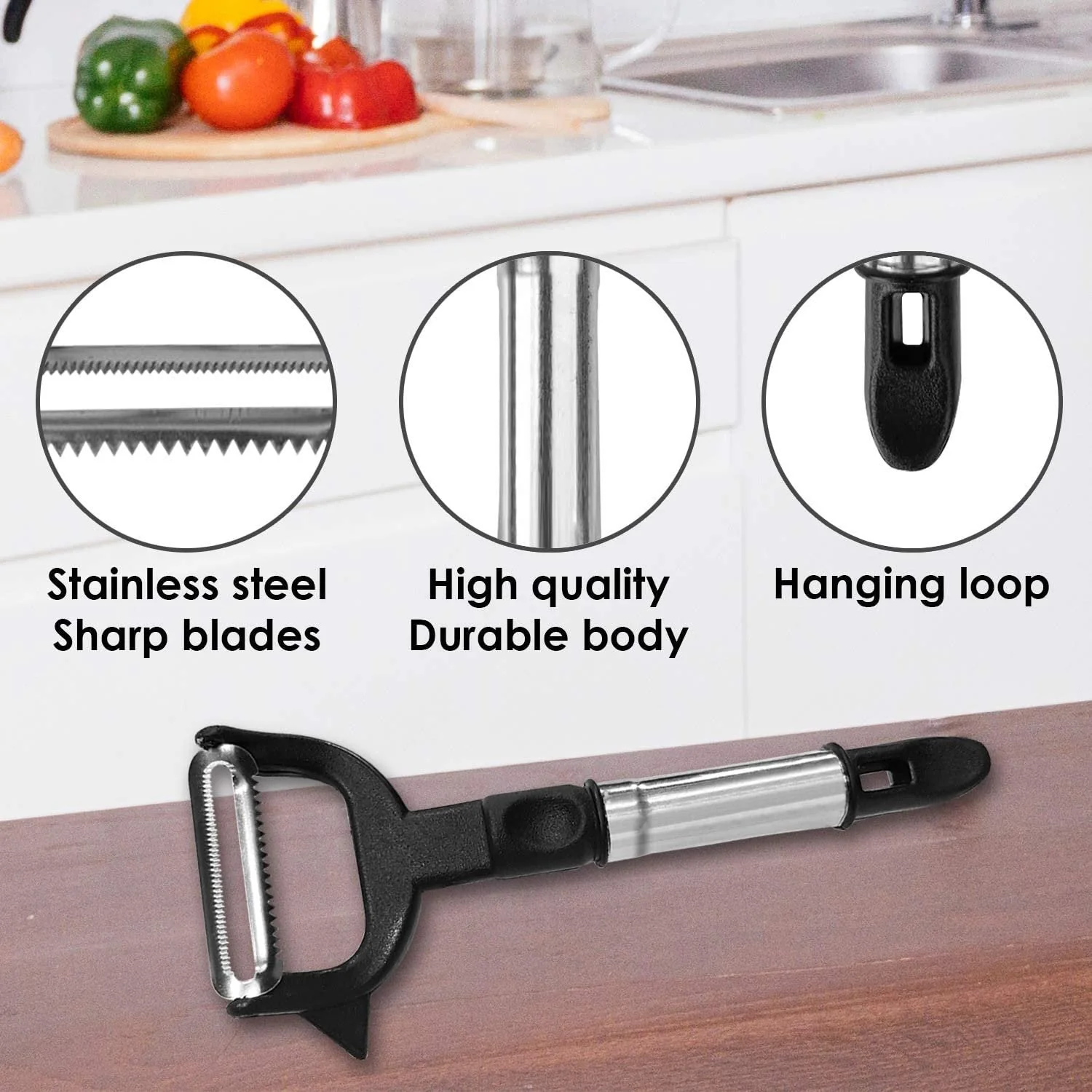 2-in-1 Double Julienne and Vegetable Peeler - Image 10