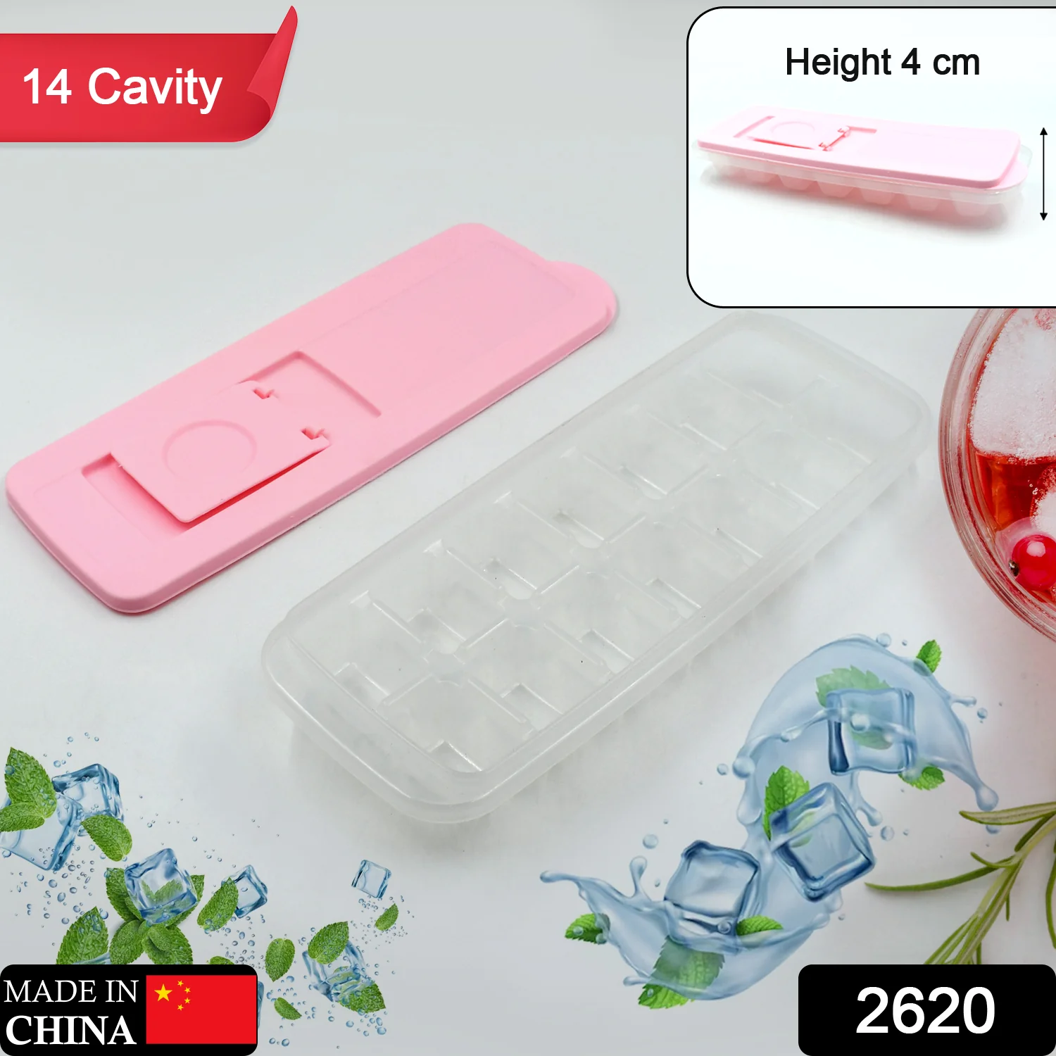 Ice Cube Trays,  Easy Release Ice Trays Make 14 Ice Cube, - Image 2