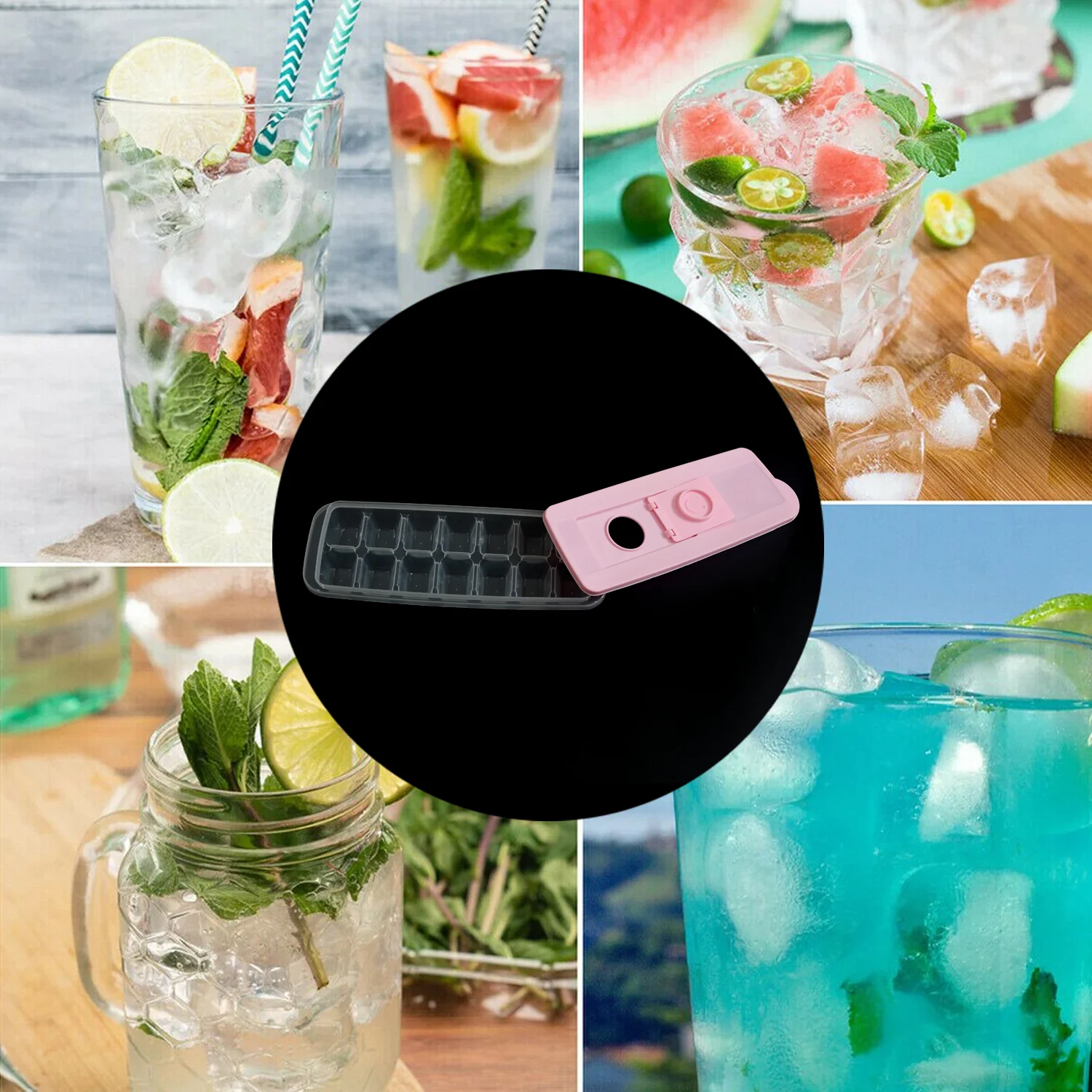 Ice Cube Trays,  Easy Release Ice Trays Make 14 Ice Cube, - Image 3