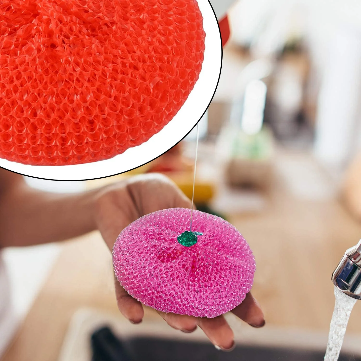 Plastic Scrubber Round Nylon Scrubbers (Pack of 12) - Image 6