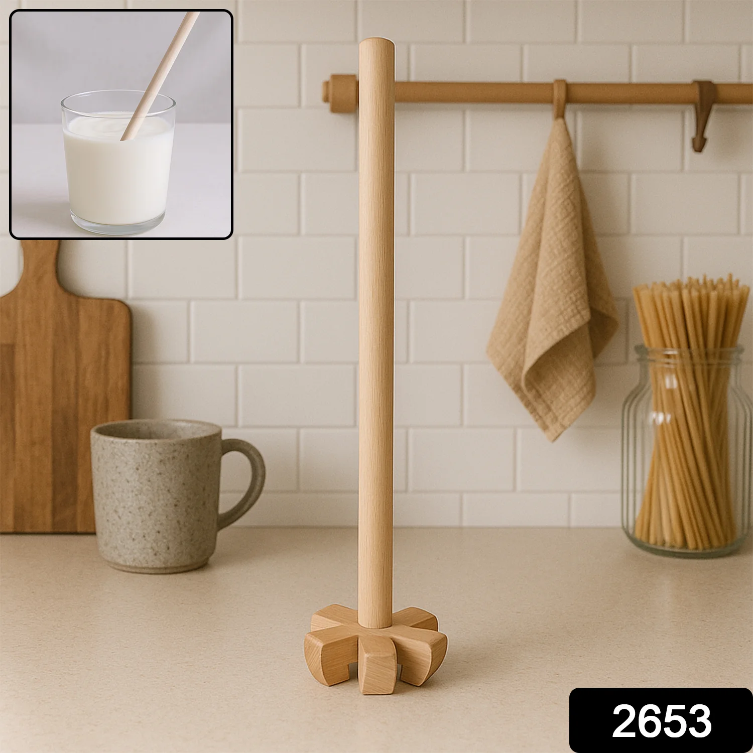 Wooden blender for all kitchen purposes. - Image 2
