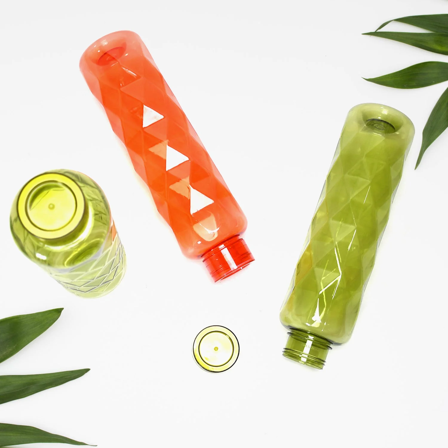 3Pc Set Diamond Cut Bottle Used for storing water and beverages purposes for people - Image 3