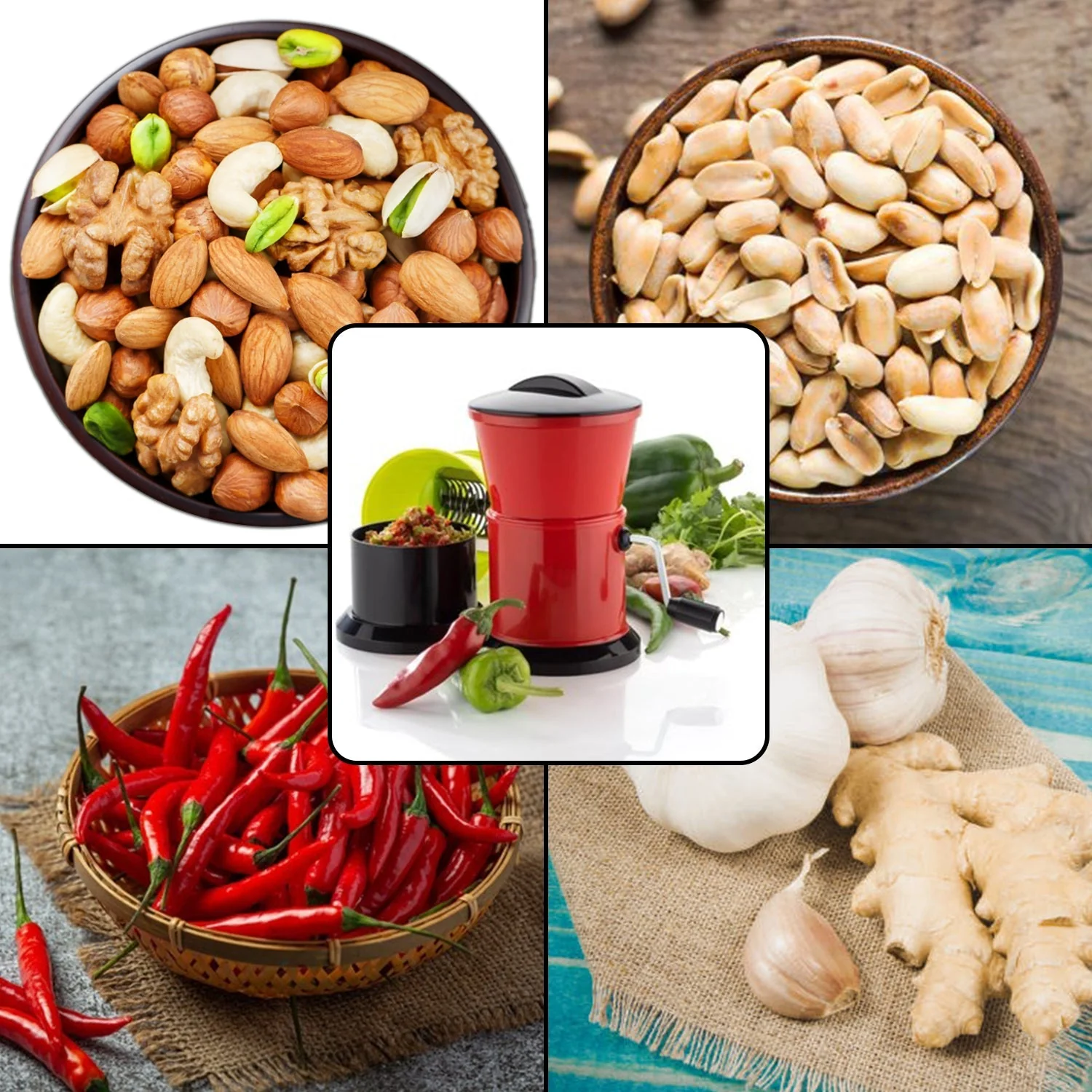 Round Chilly Cutter and grinder tool with effective sharp chopping and cutting - Image 3