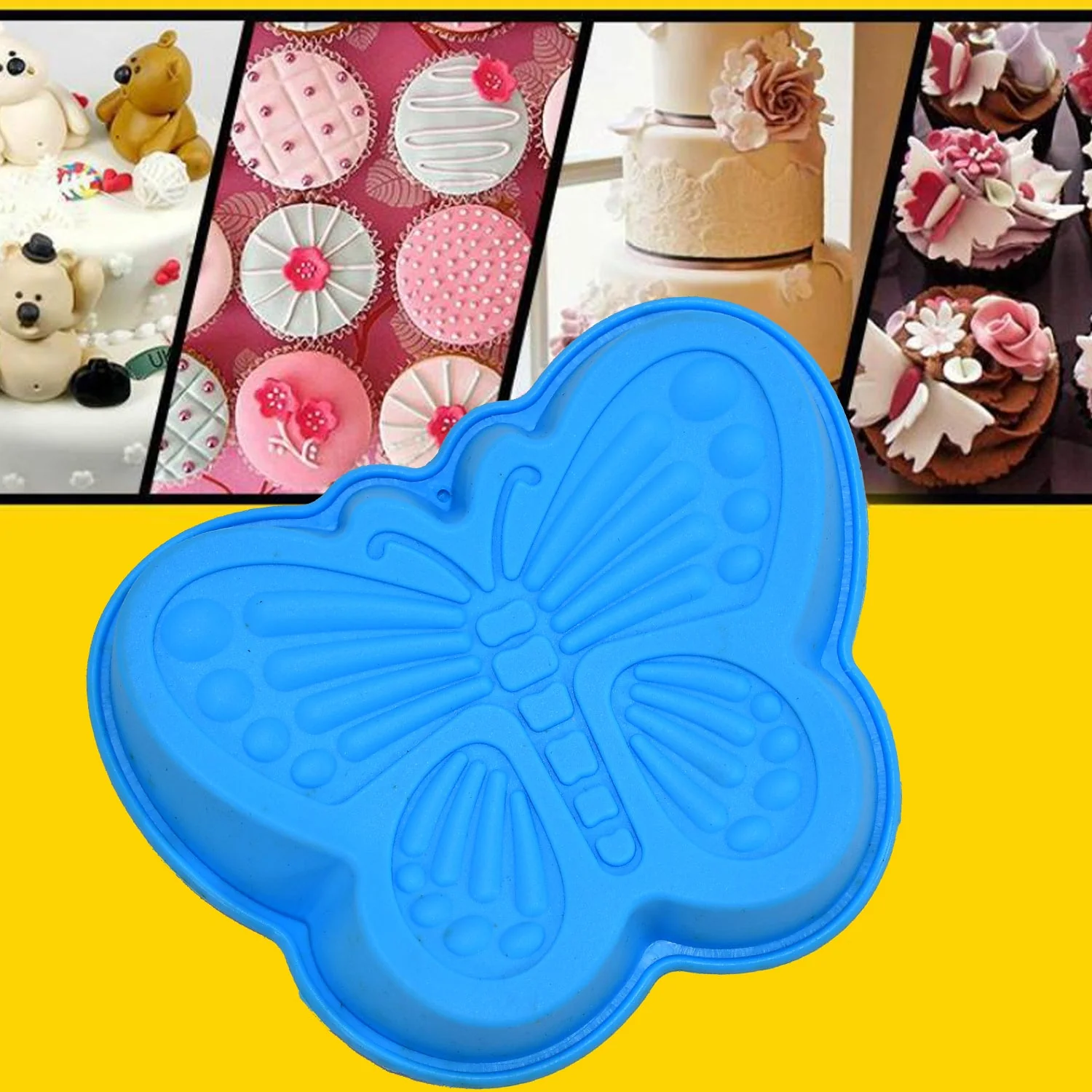 Butterfly Silicone Baking Cups – Reusable Moulds for Desserts (4 Pc) - Image 6