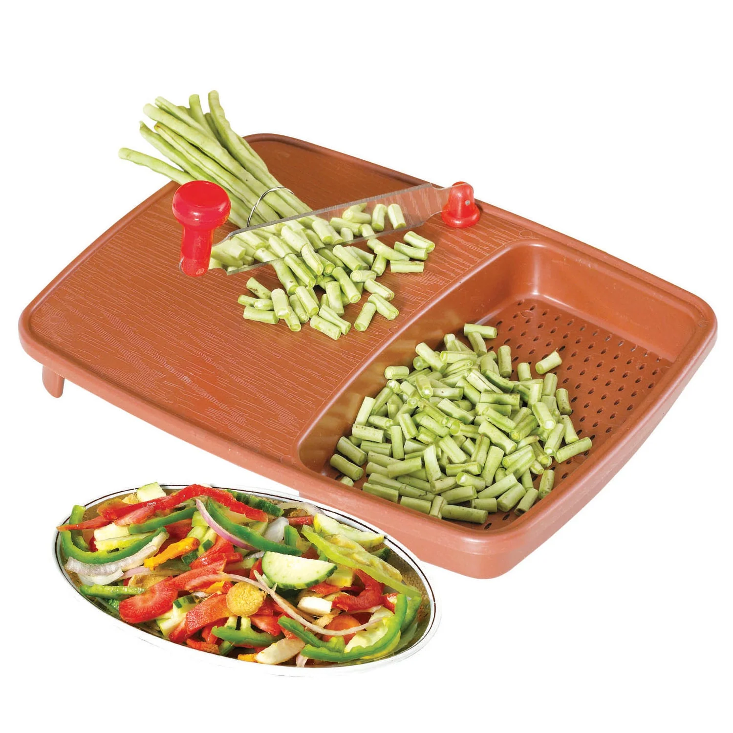 Cut & Wash Box & Tray – Versatile Kitchen Tool for Fruits & Vegetables - Image 4