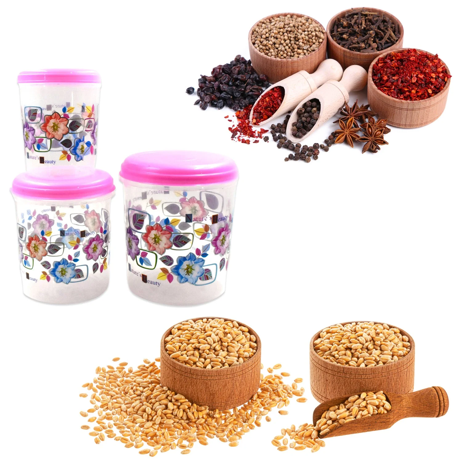 3 Pc Storage Container used in all kinds of places including household - Image 4