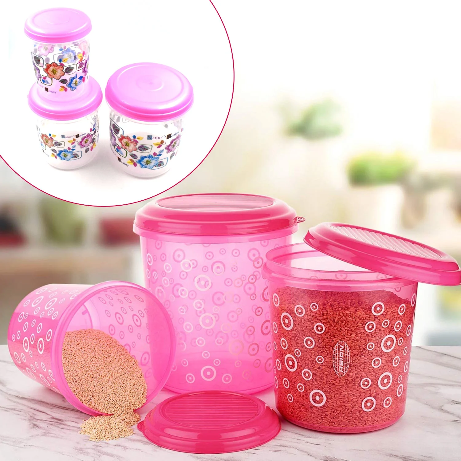 3 Pc Storage Container used in all kinds of places including household - Image 9