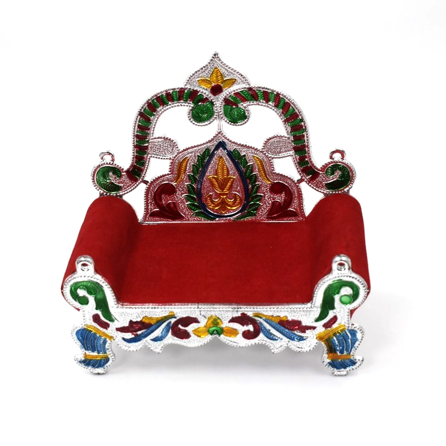 Bal Gopal Sihasan Throne - Large Decorative Stand for Home Temple Deity Display - Image 5
