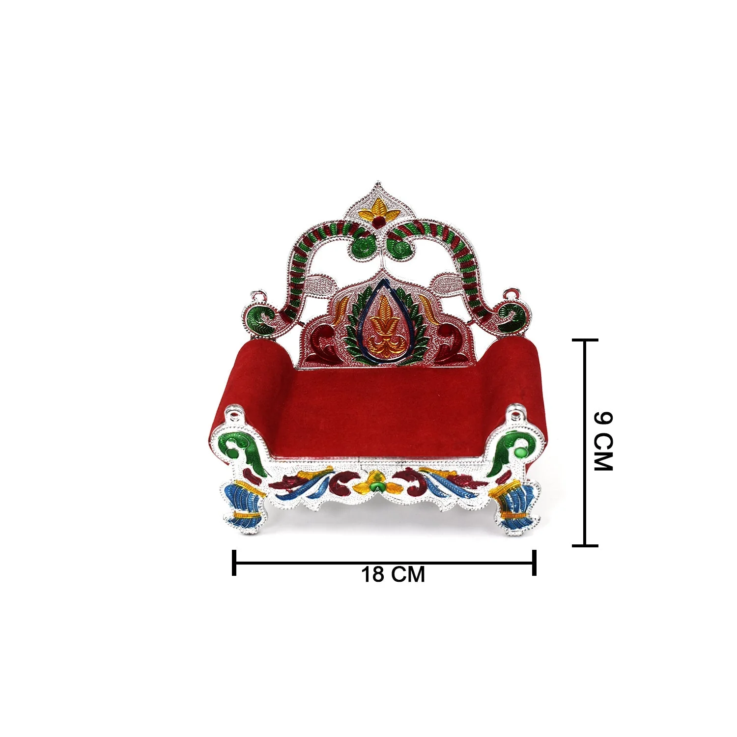 Bal Gopal Sihasan Throne - Large Decorative Stand for Home Temple Deity Display - Image 7