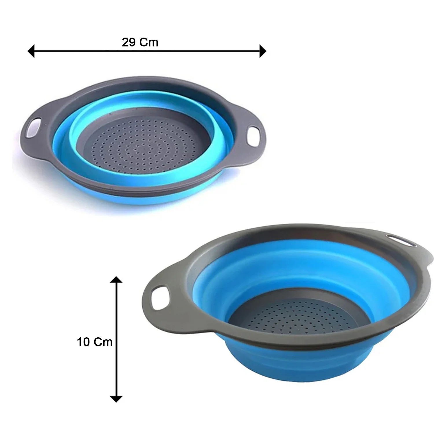 Round Sil Strainer – Foldable Multi-Use Kitchen Strainer for Cooking - Image 4