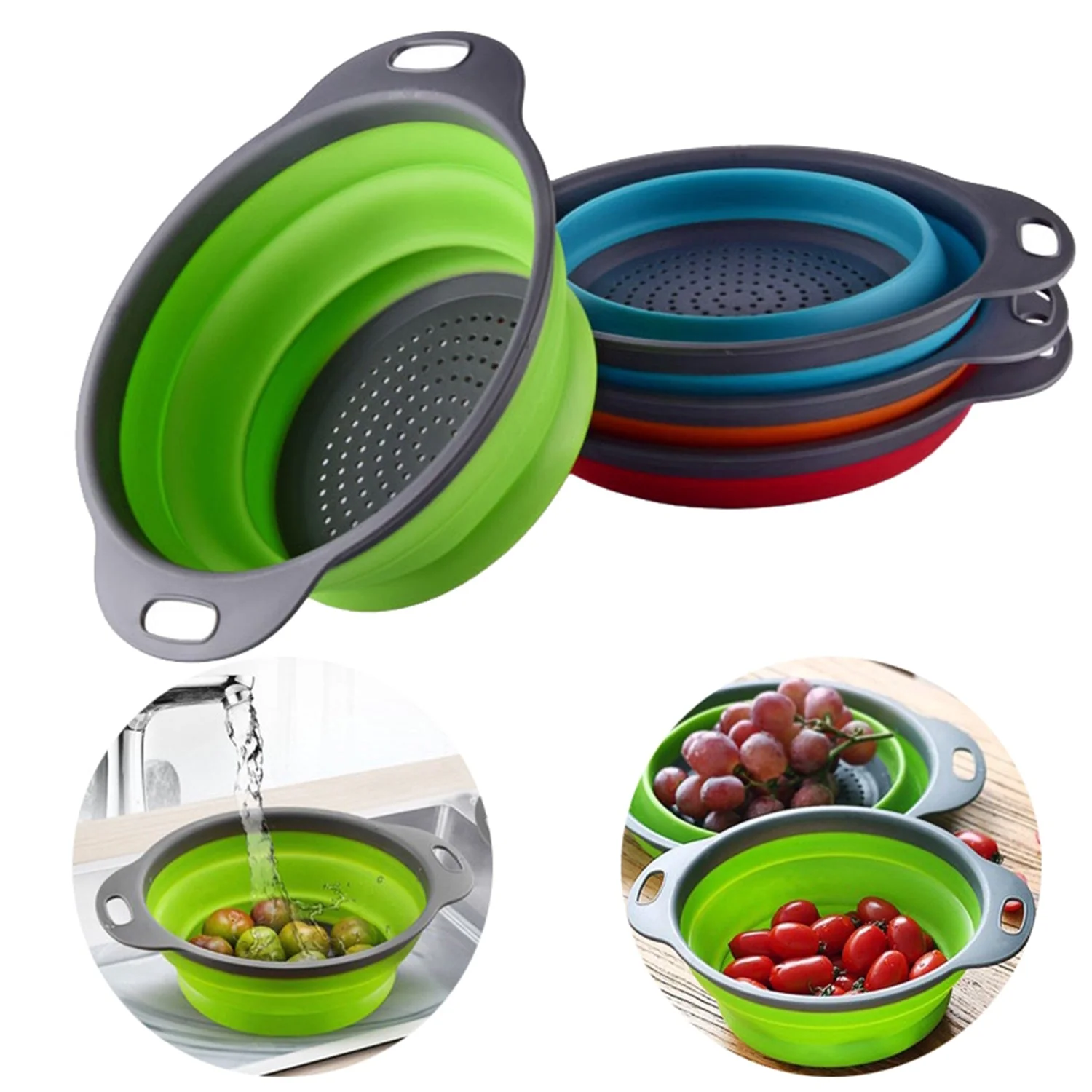 Round Sil Strainer – Foldable Multi-Use Kitchen Strainer for Cooking - Image 8