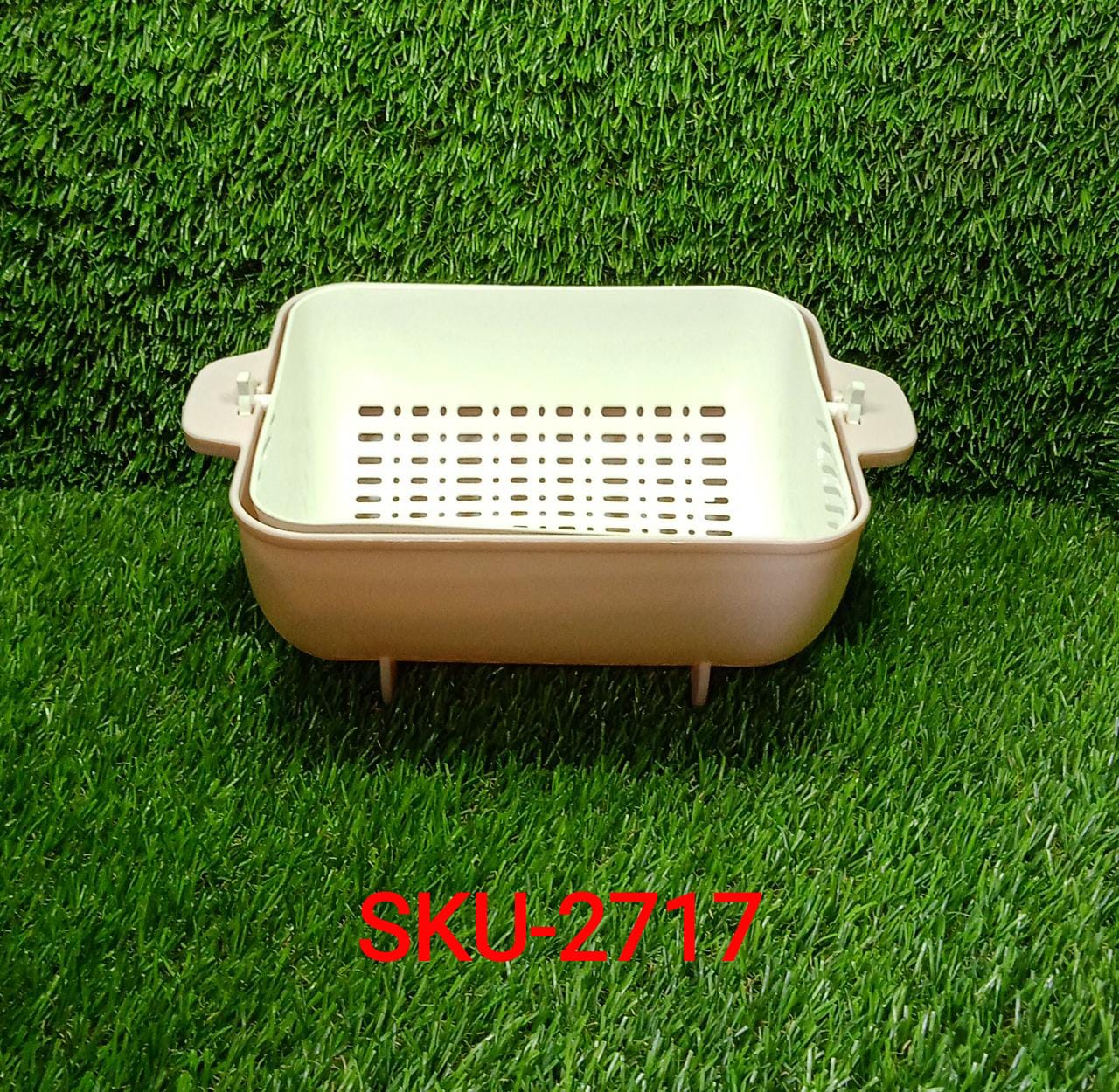 Multifunctional BPA Free Double Layered Plastic Rotatable Strainer (Multicolor) - Image 12