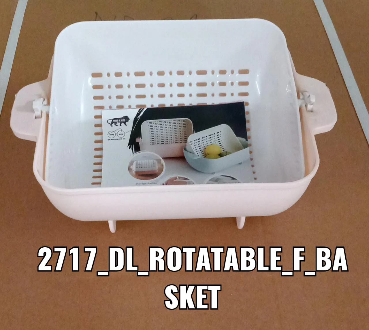 Multifunctional BPA Free Double Layered Plastic Rotatable Strainer (Multicolor) - Image 13