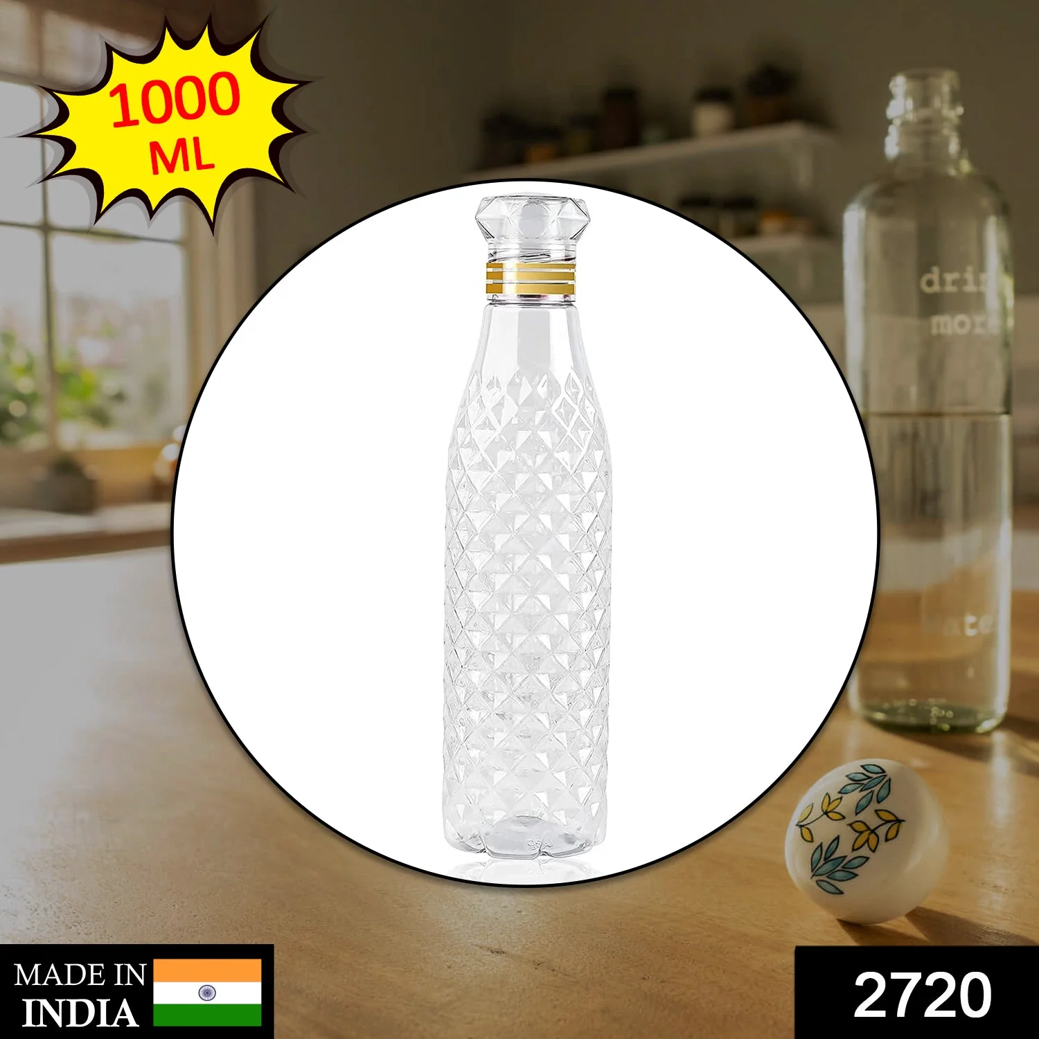 Dimond Cut Water Bottle used by kids - Image 2