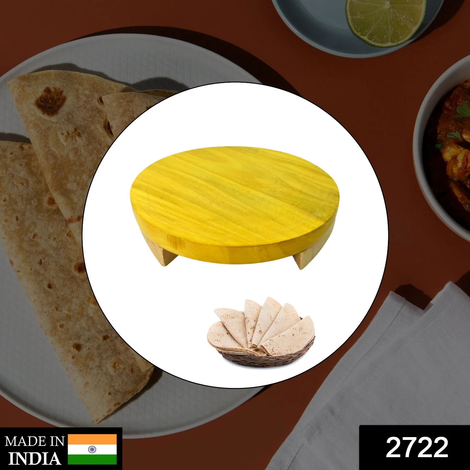 W Round Roti Maker widely used by women in household kitchen - Image 2