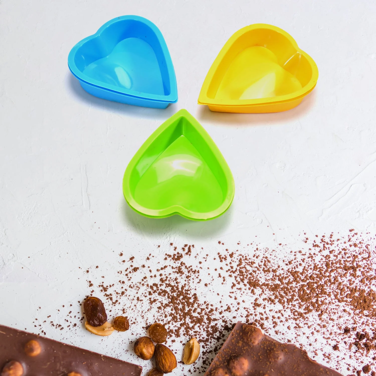 Heart-Shaped Silicone Cake Mold – Baking Tools & Bakeware (Pack of 6) - Image 8