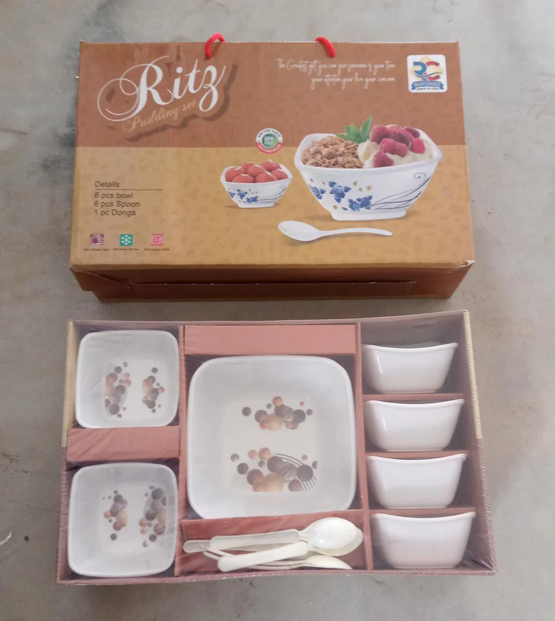 13 Pc Pudding Set used as a cutlery set for serving food purposes - Image 9