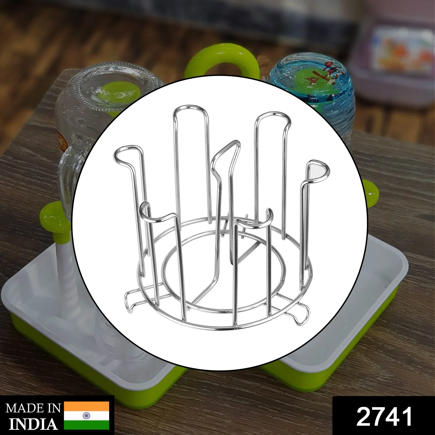 SS Round Glass Stand used for holding sensitive glasses - Image 12