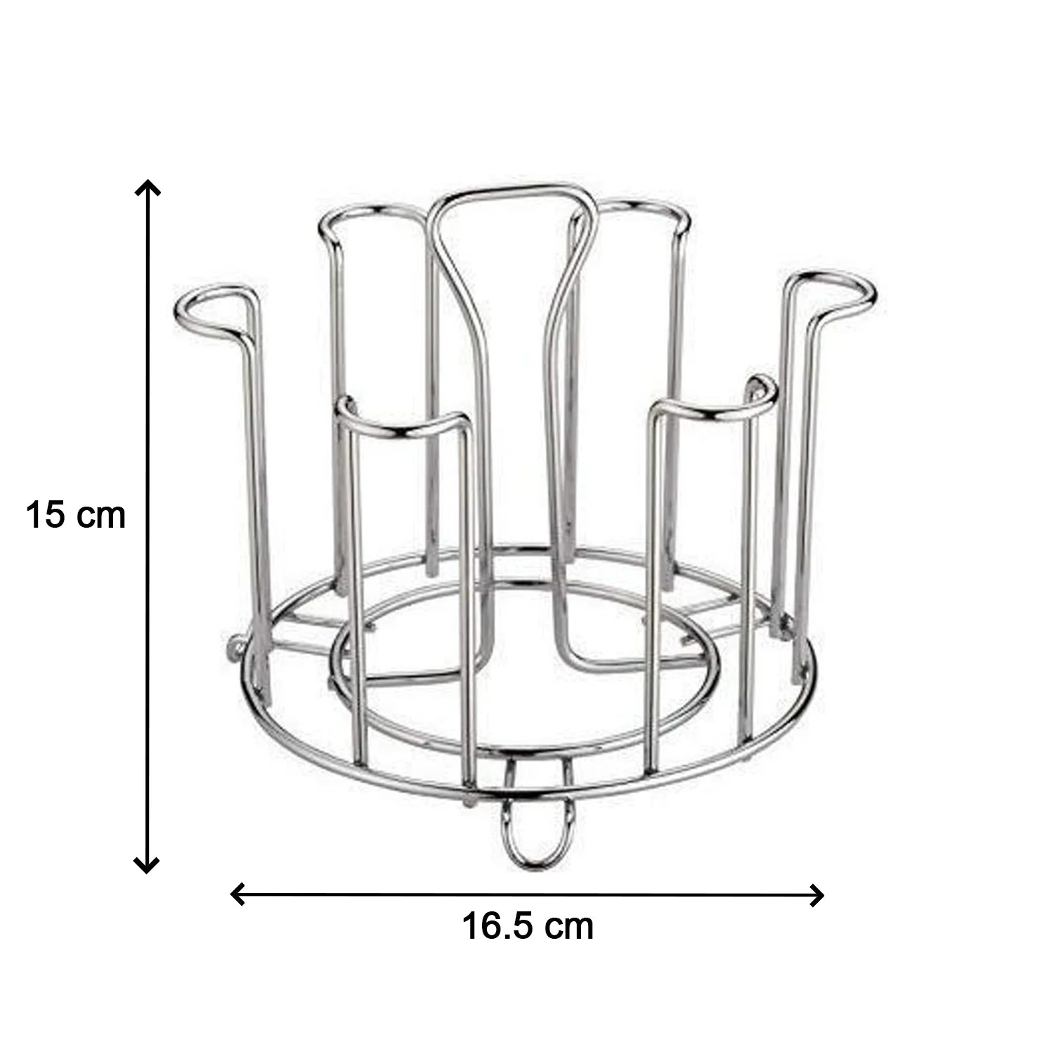 SS Round Glass Stand used for holding sensitive glasses - Image 7