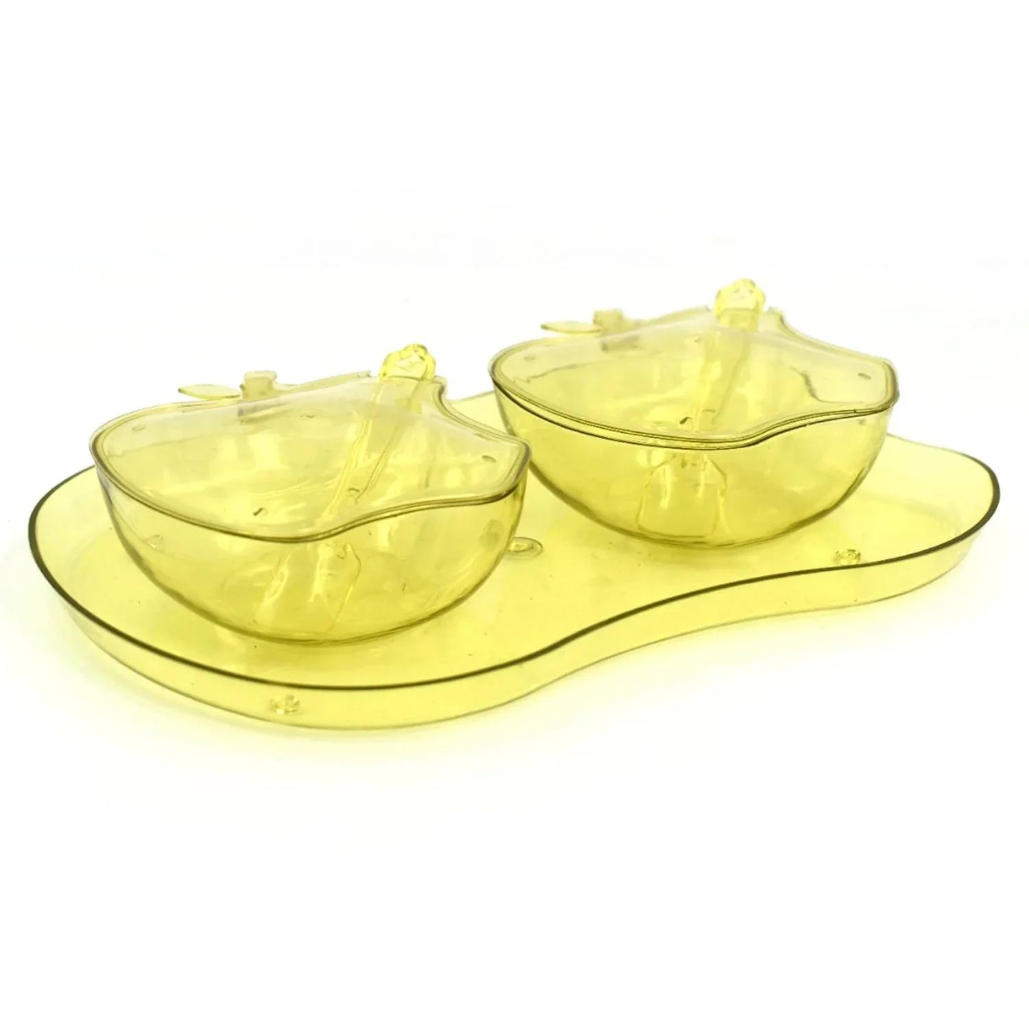Apple Shape Tray Bowl Used For Serving Snacks And Various Food Stuffs. - Image 11