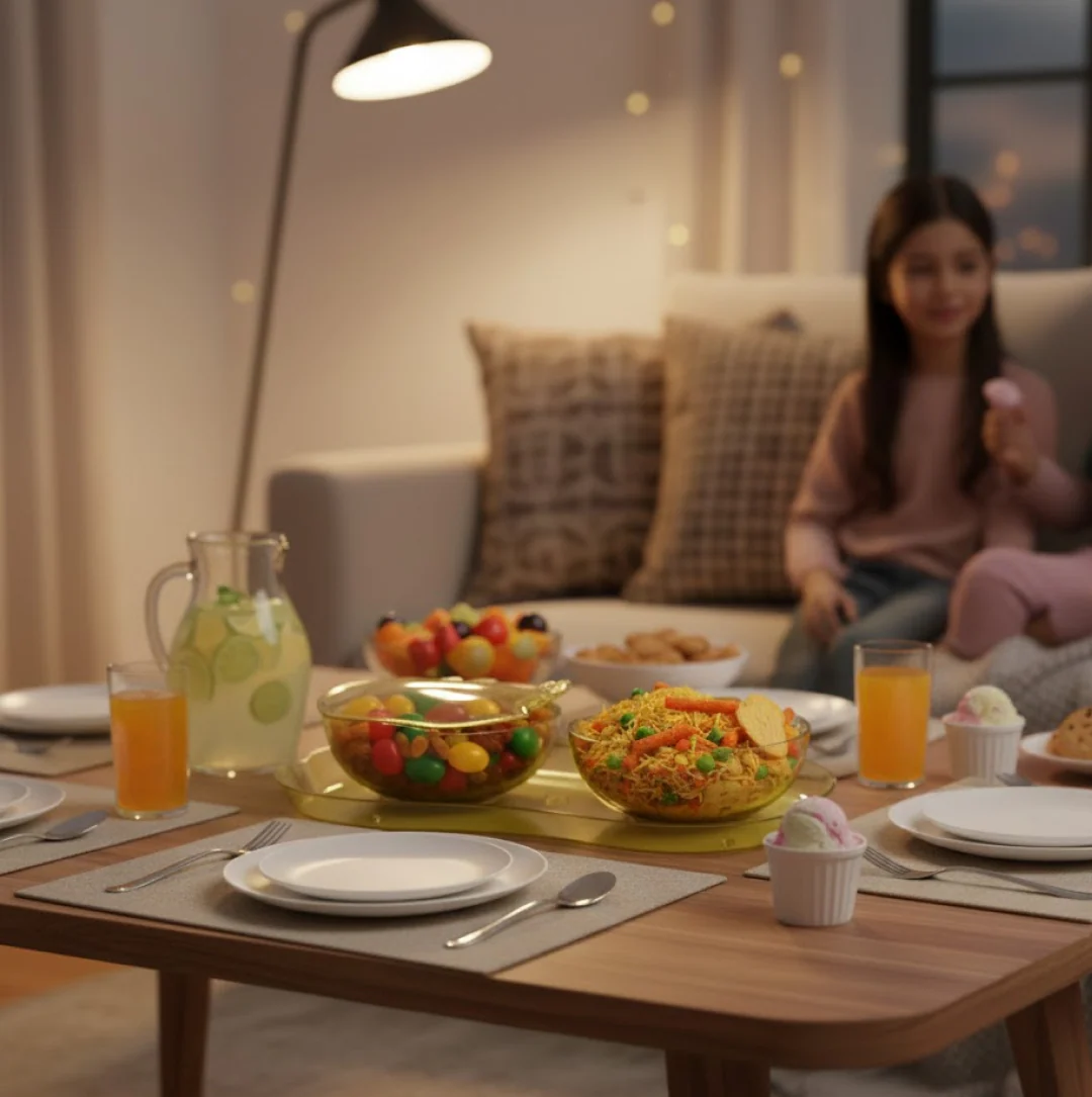 Apple Shape Tray Bowl Used For Serving Snacks And Various Food Stuffs. - Image 6