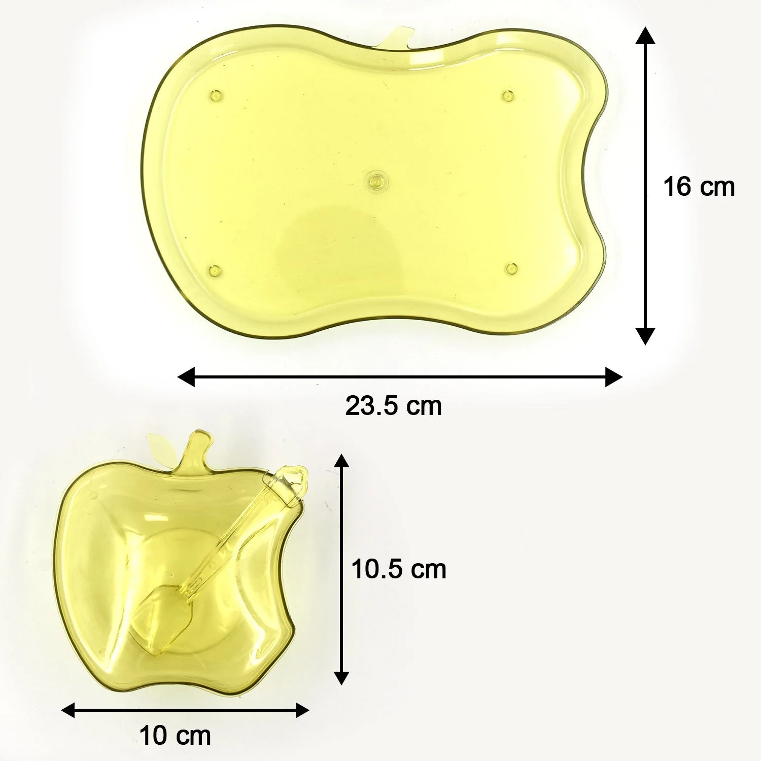 Apple Shape Tray Bowl Used For Serving Snacks And Various Food Stuffs. - Image 9
