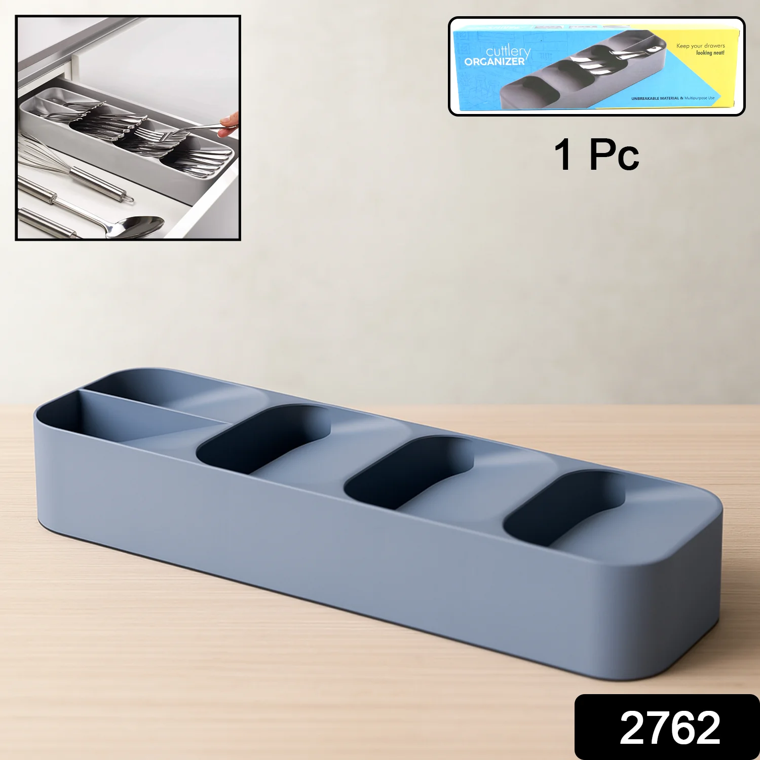 1 Pc Cutlery Tray Box Used For Storing Cutlery Items And Stuffs Easily And Safely - Image 2