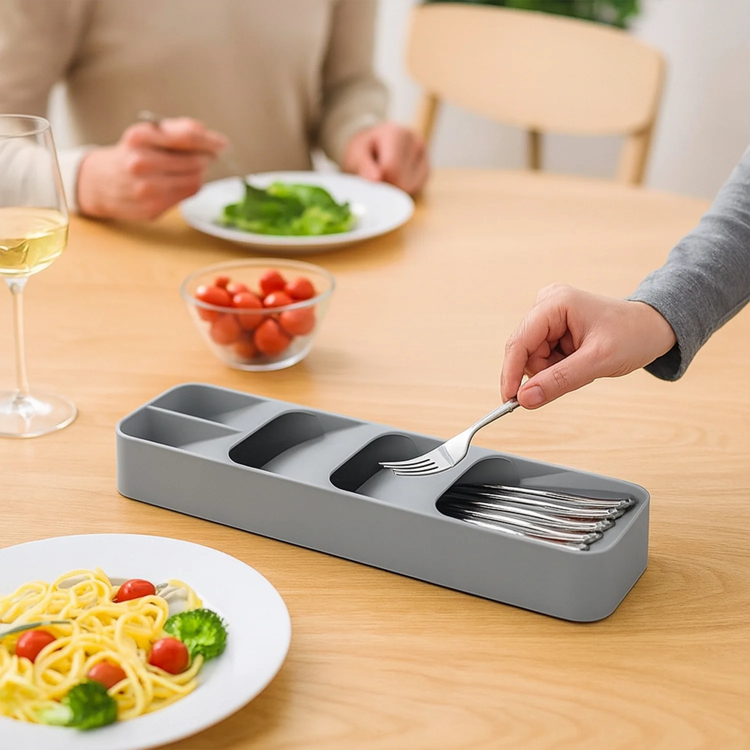 1 Pc Cutlery Tray Box Used For Storing Cutlery Items And Stuffs Easily And Safely - Image 4
