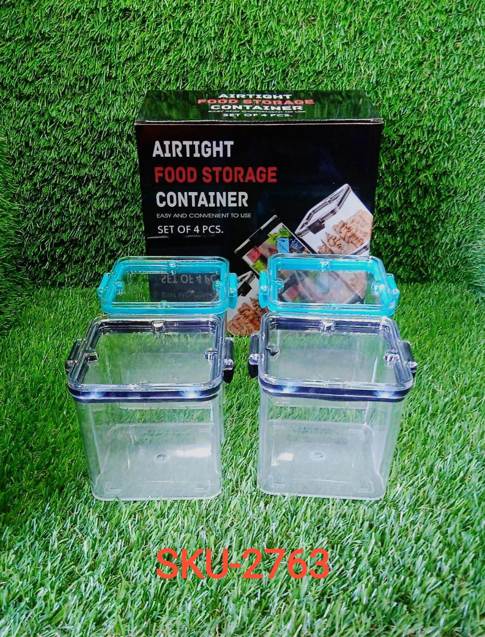 4Pc Square Container 700Ml Used For Storing Types Of Food Stuffs And Items. - Image 10