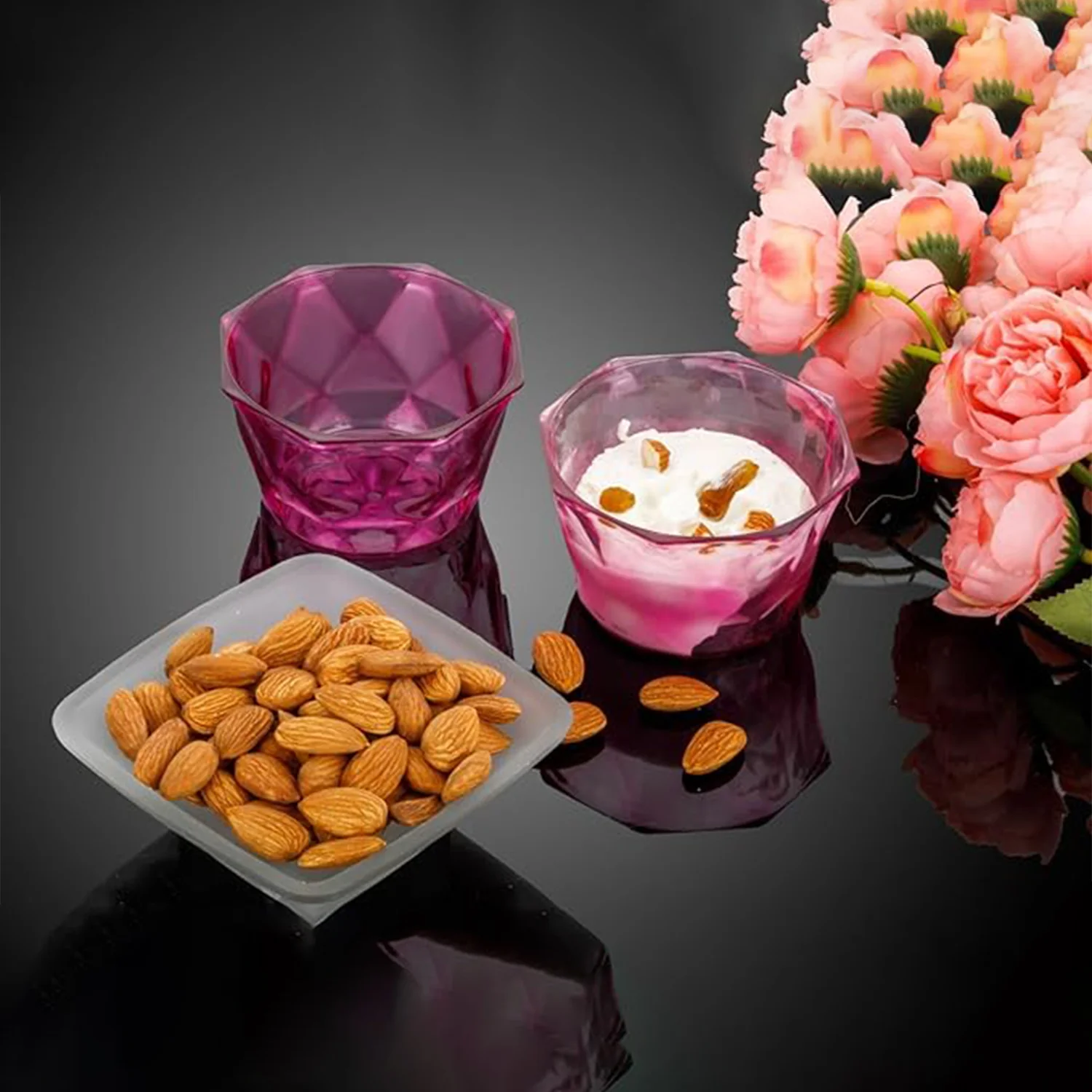 6pc Diamond shape ice cream bowl set - Image 6