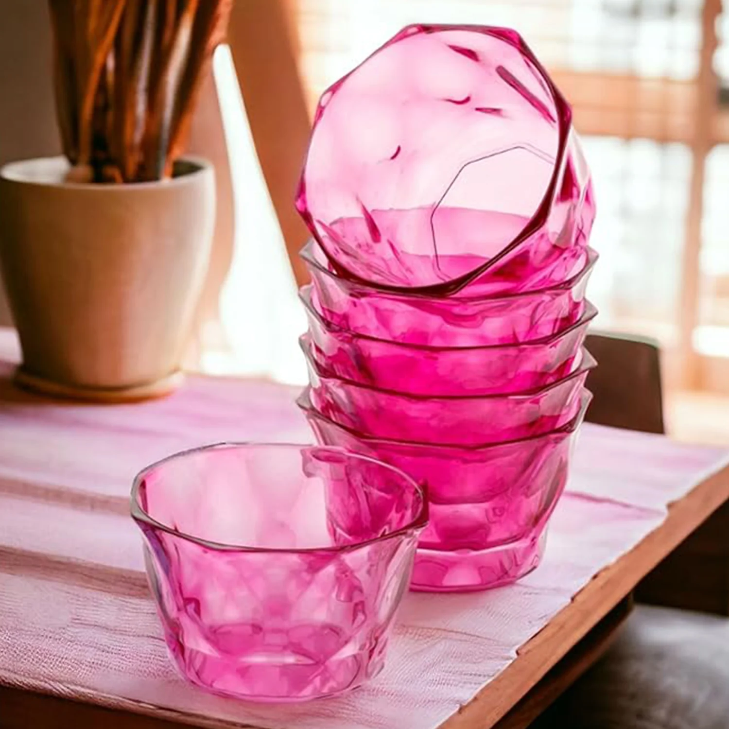 6pc Diamond shape ice cream bowl set - Image 7