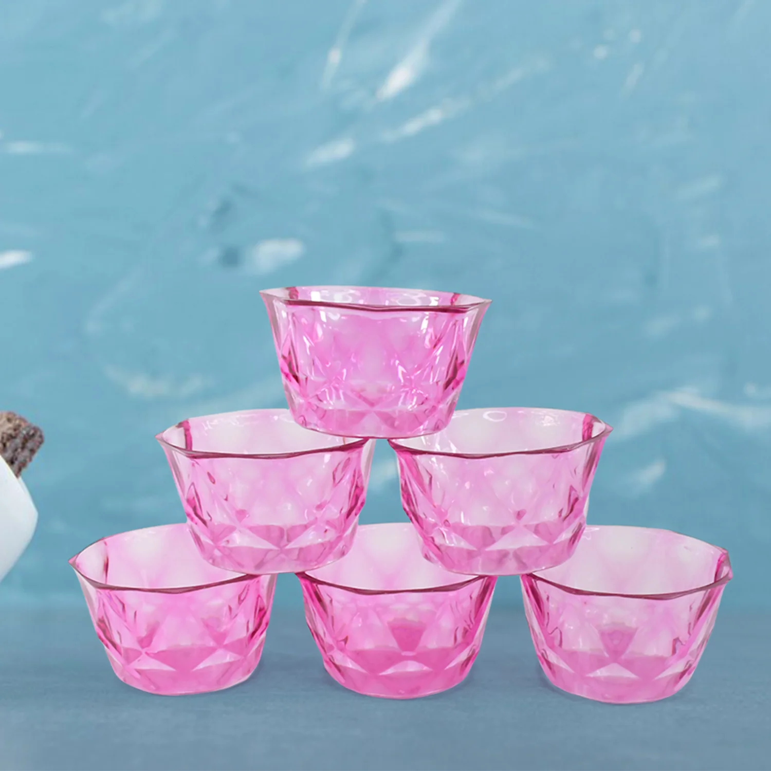 6pc Diamond shape ice cream bowl set - Image 9