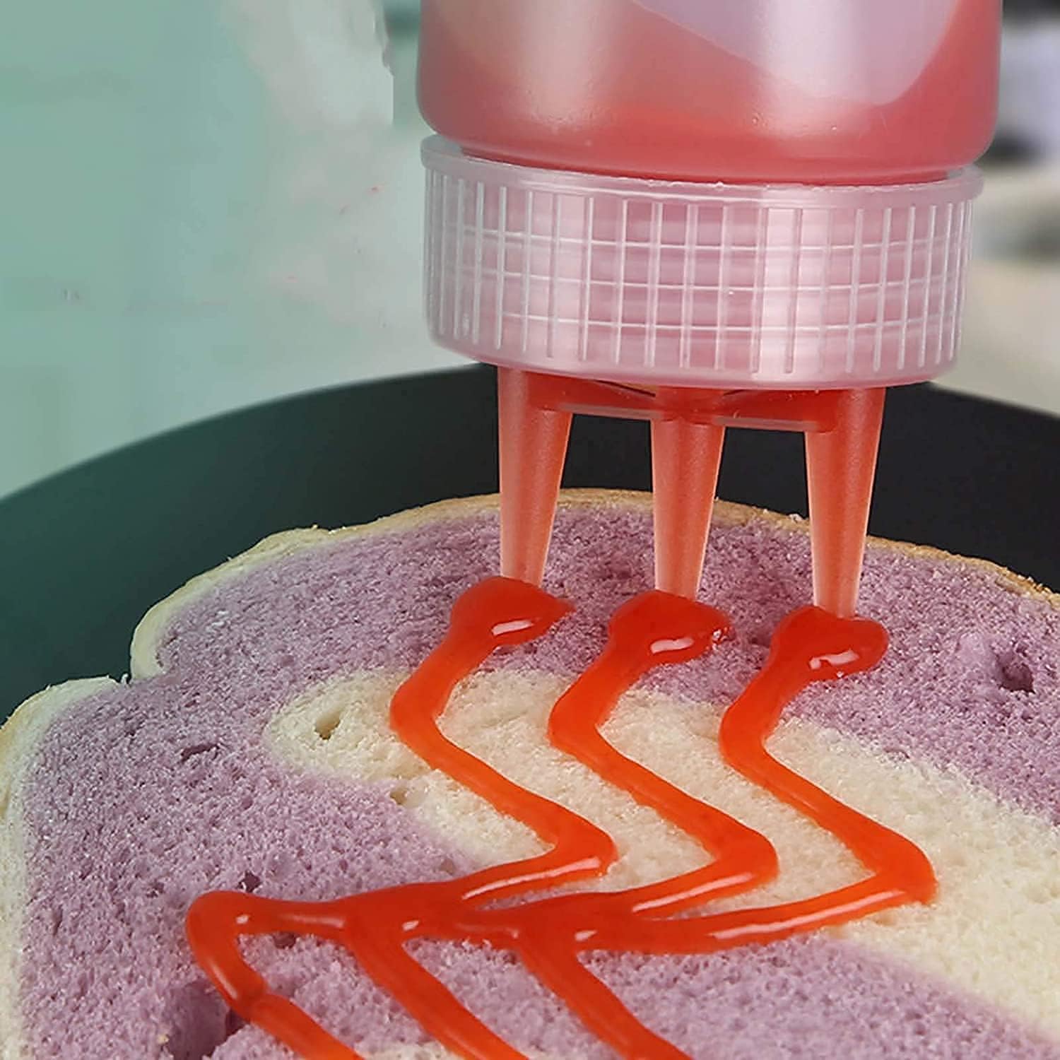 Ketchup Bottles With 3 Nozzle ( 360ml ) - Image 3