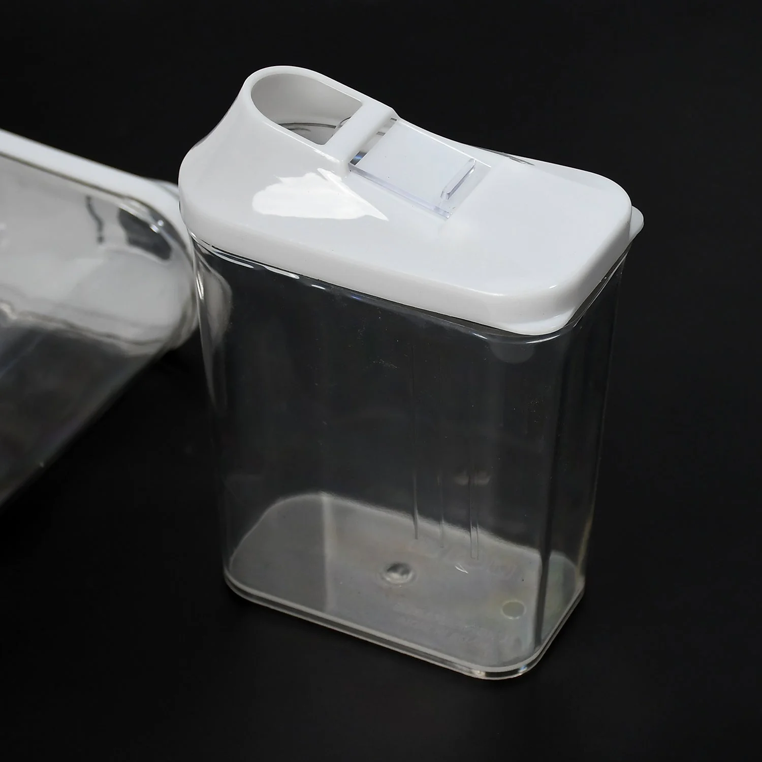 Kitchen Storage Jars & Container Set 3pc , Transparent Jar Set For home & Kitchen Use - Image 10