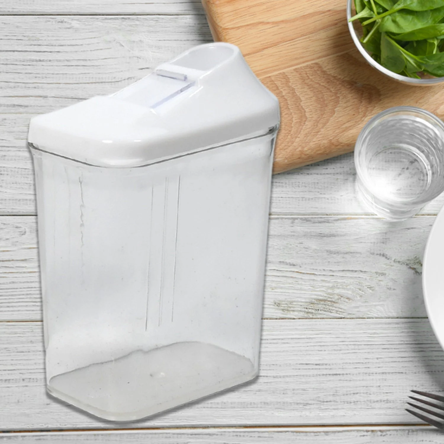 Kitchen Storage Jars & Container Set 3pc , Transparent Jar Set For home & Kitchen Use - Image 9