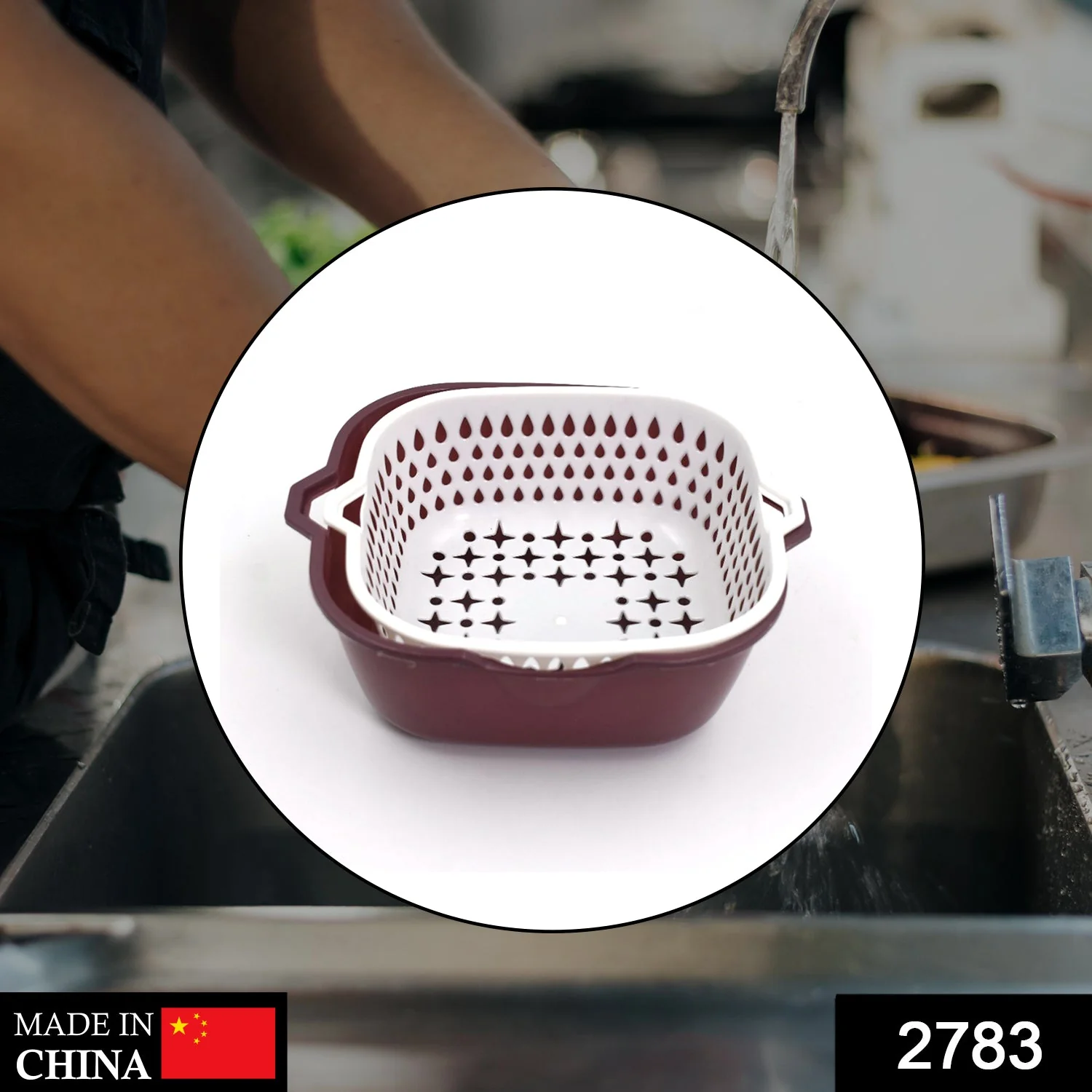 2 In 1 Basket Strainer To Rinse Various Types Of Items Like Fruits, Vegetables Etc - Image 2