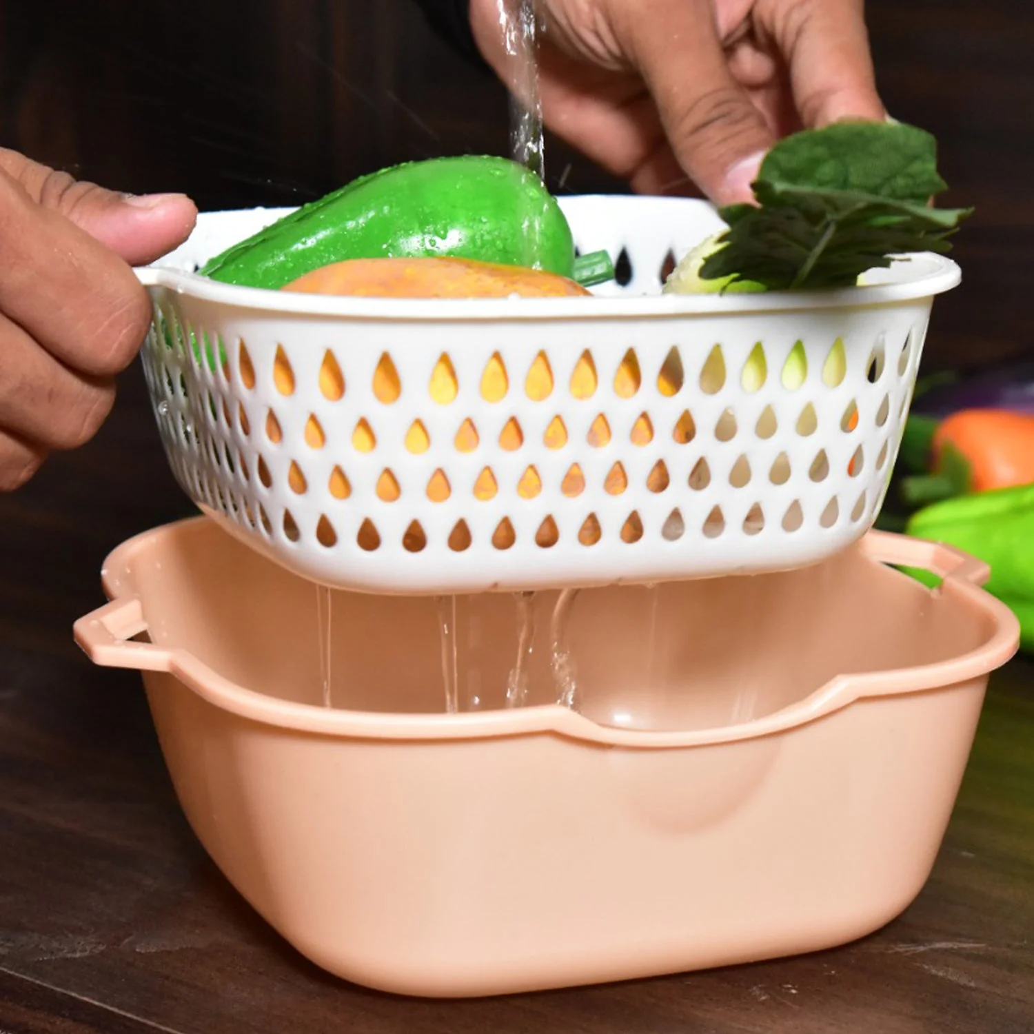 2 In 1 Basket Strainer To Rinse Various Types Of Items Like Fruits, Vegetables Etc. - Image 6