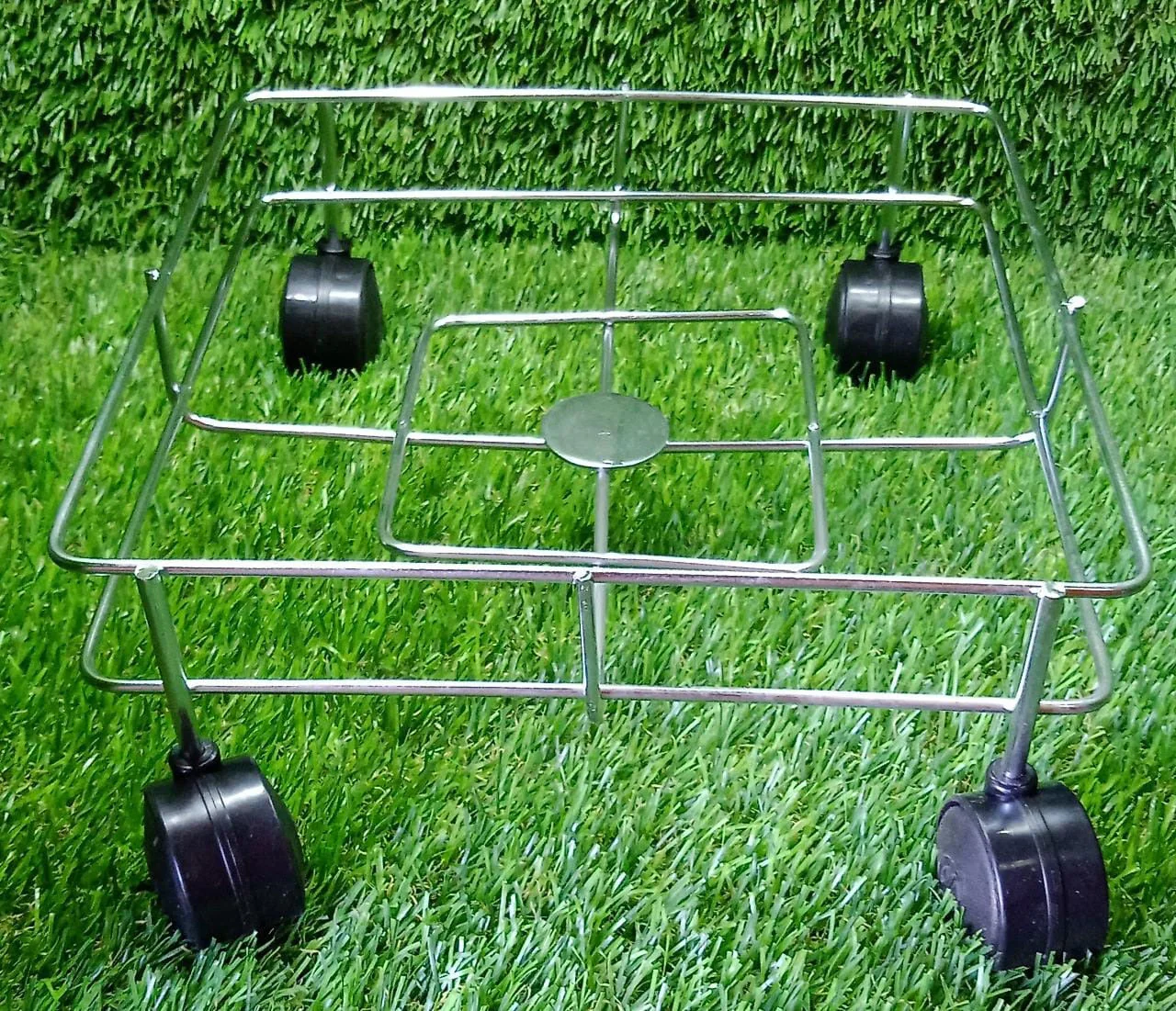 Ss Square Oil Stand For Carrying Oil Bottles And Jars Easily Without Any Problem - Image 3